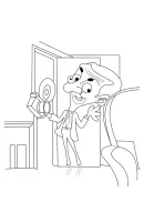 Mr Bean kleurplaat 6
